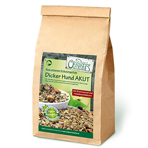 Original-Leckerlies: Dicker Hund AKUT Kräutermix, 250g Hundekräuter, Kräuter für Hunde, Hundefutter - Naturprodukt für Hunde, barfen von Original-Leckerlies