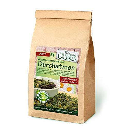 Original-Leckerlies: Durchatmen-Kräutermix 250g, getreidefreie, wohltuende Kräuter für Kaninchen und Nager, 100% Naturprodukt, Kaninchenfutter, Nagerfutter, Meerschweinchenfutter Original-Leckerlies: Durchatmen-Kräutermix 250g, getreidefreie, wohltuende Kräuter für Kaninchen und Nager, 100% Naturprodukt, Kaninchenfutter, Nagerfutter, Meerschweinchenfutter von Original-Leckerlies