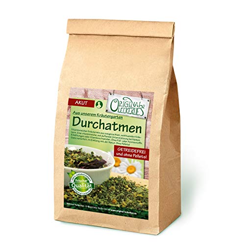 Original-Leckerlies: Durchatmen-Kräutermix 250g, getreidefreie, wohltuende Kräuter für Kaninchen und Nager, 100% Naturprodukt, Kaninchenfutter, Nagerfutter, Meerschweinchenfutter von Original-Leckerlies