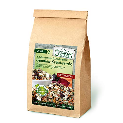 Original-Leckerlies: Gemüse-Kräutermix, 1 kg getreidefreie Gemüseflocken, Hundeflocken, Hundefutter, Naturprodukt für Hunde, barfen von Original-Leckerlies