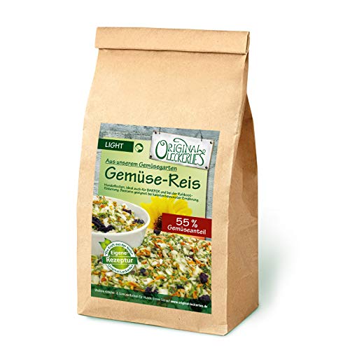 Original-Leckerlies: Gemüse-Reisflocken, 2 kg ballaststoffreiche Hundeflocken mit Gemüse und wertvollen Sonnen- und Hagebuttenkernen, Hundefutter- Naturprodukt für Hunde, barfen von Original-Leckerlies