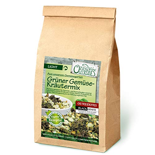 Original-Leckerlies: Grüner Gemüse-Kräutermix, 1kg getreidefreie Gemüseflocken, Hundeflocken, Hundefutter, Naturprodukt für Hunde, barfen von Original-Leckerlies