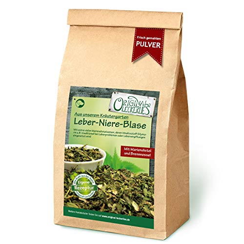 Original-Leckerlies: Leber-Niere-Blase-Kräutermix Basic**Pulver**, 250g Hundekräuter, Kräuter für Hunde, Hundefutter- Naturprodukt für Hunde, barfen von Original-Leckerlies