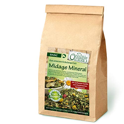 Original-Leckerlies: Midage-Mineral-Kräutermix, 500g Pferdekräuter, Kräuter für Pferde, Pferdefutter, Futterergänzung, Naturprodukt für Pferde Original-Leckerlies: Midage-Mineral-Kräutermix, 500g Pferdekräuter, Kräuter für Pferde, Pferdefutter, Futterergänzung, Naturprodukt für Pferde von Original-Leckerlies