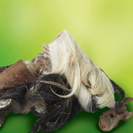 ORIGINAL LECKERLIES® Rinderkopfhaut mit Fell, 1 kg Kauartikel,Rinder aus Wiesenhaltung! Kausnack ohne Zusätze, Naturprodukt für Hunde, Fettarm, barfen von Original-Leckerlies