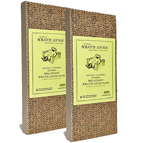 Scratch Lounge The Original XL Floor Refill, Two Pack - World's Best Cat Scratcher - Corrugated Cardboard Reversible Scratch Pad - for XL Scratchers? Scratch Lounge The Original XL Floor Refill, Two Pack - World's Best Cat Scratcher - Corrugated Cardboard Reversible Scratch Pad - for XL Scratchers? von Scratch Lounge