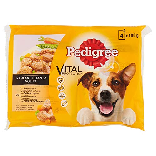 Pedigree Vital Schutz in Sauce 4 Taschen von 100gr manzo - Hundenassfutter Pedigree Vital Schutz in Sauce 4 Taschen von 100gr manzo - Hundenassfutter von Original