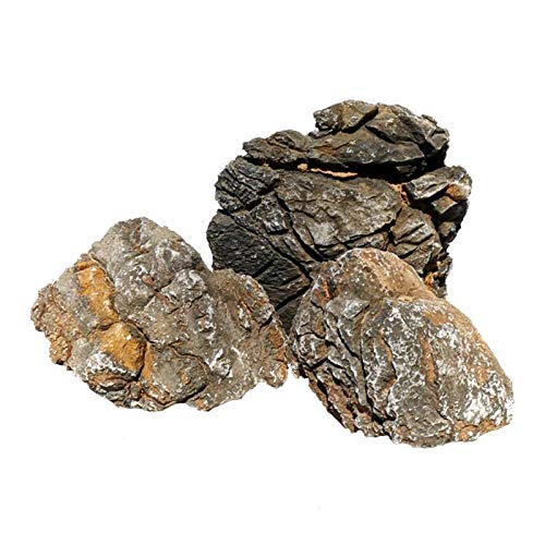 OrinocoDeco Pagoden Stein (Ancient Stones), schwarz 1kg von OrinocoDeco
