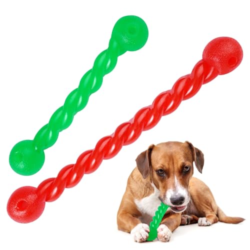 Orixo 2 Pieces Hundespielzeug Für Zähne, Kauspielzeug Hund Unzerstörbar, Hundespielzeug Gummi, Gummi Spirale Kauknochen, Zahnungsstab Für Hunde, fürZähne reinigen und Zahnfleisch massieren (20/30cm) Orixo 2 Pieces Hundespielzeug Für Zähne, Kauspielzeug Hund Unzerstörbar, Hundespielzeug Gummi, Gummi Spirale Kauknochen, Zahnungsstab Für Hunde, fürZähne reinigen und Zahnfleisch massieren (20/30cm) von Orixo