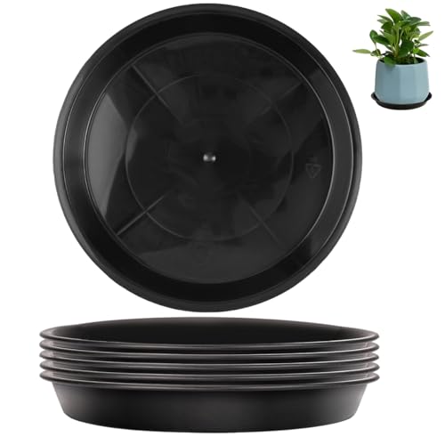 Orixo 6 Stück 18 cm Blumentopf Untersetzer aus Kunststoff, Blumenuntersetzer Rund, Untersetzer Blumentopf, Pflanzen Untersetzer, Untersetzer für Blumen & Pflanzen, für Innen Balkon Garten von Orixo