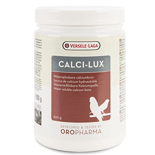 VERSELE-LAGA – Oropharma Calci-Lux – Kalzium für Vögel – zur Stärkung des Skeletts und der Eierschale – wasserlösliches Format – 500 g VERSELE-LAGA – Oropharma Calci-Lux – Kalzium für Vögel – zur Stärkung des Skeletts und der Eierschale – wasserlösliches Format – 500 g von Versele-Laga