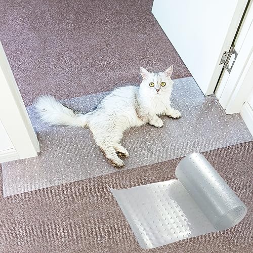 Katzenteppich-Schutz, 2,6 m, rutschfester Kunststoff, für Türen von Katzen/Hunden, Kratzteppich, DIY-Schnitt von Oroonoko