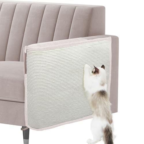 Oroonoko Katzenkratz-Sofa-Schutz, 60 x 50 cm (L x B) für Kratzmöbel, Katzenkratz, Couch, Armschutz mit natürlichem Sisal zum Schutz von Couch, Sofa, Stuhl, Möbeln von Oroonoko