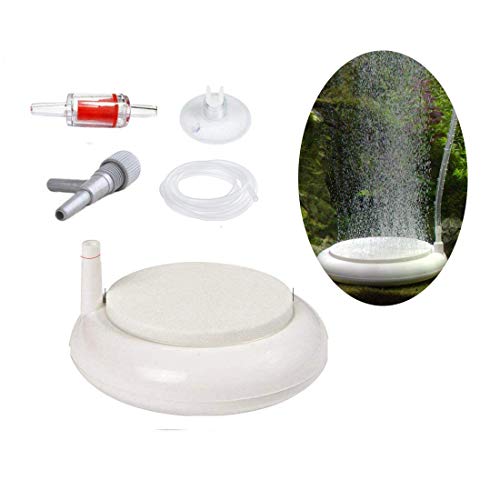OsAtNb Aquarium Luftstein Sauerstoff Stein, 100mm Leise Nano Aquarium Sprudler Rund Sauerstoffblasen-Diffusor Luftausströmer für Aquarium, mit Saugnapf und Schlauch Geeignet für 110-250cm Tank OsAtNb Aquarium Luftstein Sauerstoff Stein, 100mm Leise Nano Aquarium Sprudler Rund Sauerstoffblasen-Diffusor Luftausströmer für Aquarium, mit Saugnapf und Schlauch Geeignet für 110-250cm Tank von OsAtNb