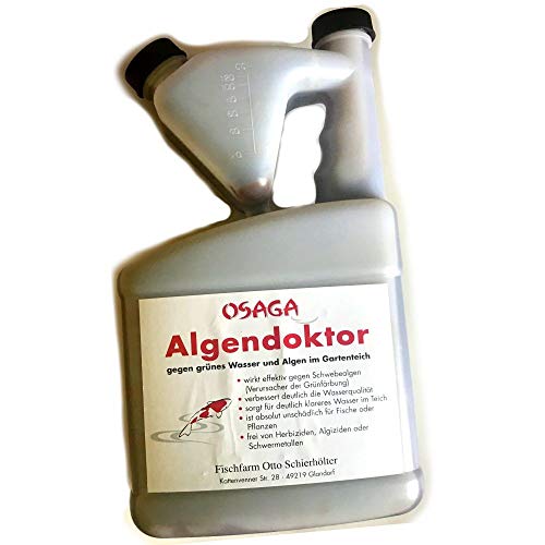 OSAGA Algendoktor gegen grünes Wasser & Algen im Gartenteich für 40.000l von Osaga