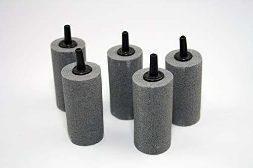 Osaga 5 x Luftausströmer 2,5 x 5 cm für Aquarium und Teich - Zylinder Luftstein Sauerstoffstein Sprudler aus Kunststoff, gesintert Osaga 5 x Luftausströmer 2,5 x 5 cm für Aquarium und Teich - Zylinder Luftstein Sauerstoffstein Sprudler aus Kunststoff, gesintert von Osaga