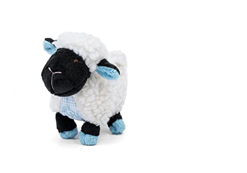 Oscar Newman Sheep Farm Friends Pipsqueak Tierspielzeug für Hunde, 17,8 cm Länge, Blau von Oscar Newman
