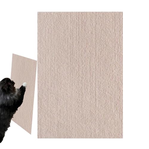 Kratzmatte Selbstklebend Katzen | Selbstklebend Kratzteppich Katze Wand | DIY Trimmbarer Teppich Matte Pad Katzenkratzbretter Katzenkratzmatte,Selbstklebender Schneidbarer Kratzteppich Katzen von Oseczmut