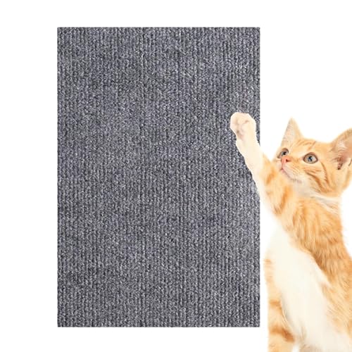 Kratzmatte Selbstklebend Katzen | Selbstklebend Kratzteppich Katze Wand | DIY Trimmbarer Teppich Matte Pad Katzenkratzbretter Katzenkratzmatte,Selbstklebender Schneidbarer Kratzteppich Katzen von Oseczmut