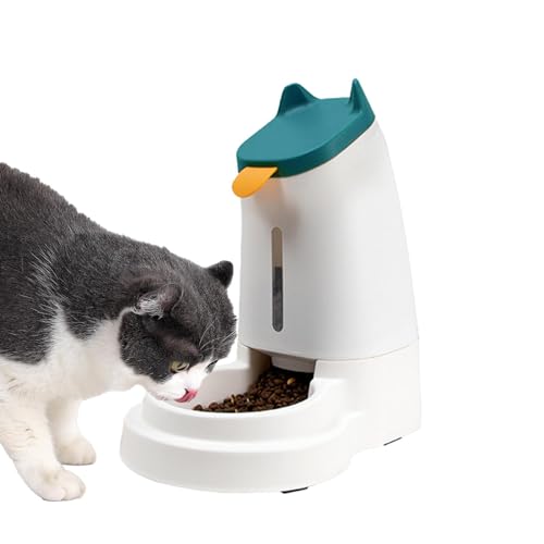 Oseczmut Automatischer Katzenfutterautomat, automatischer Wasserspender für Haustiere - Automatischer Wasserspender für Katzen,Automatischer Schwerkraft-Futter- und Wasserspender für Hunde und Katzen von Oseczmut