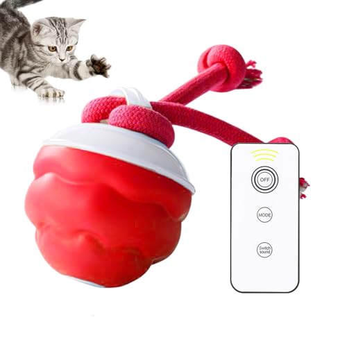 Oseczmut Interaktiver Ball für Hunde, automatischer Spielball mit Drehung für Hunde, leises Kauzubehör für Welpen, vielseitiges Aktivitätszubehör für Rasen, Park, Strand Oseczmut Interaktiver Ball für Hunde, automatischer Spielball mit Drehung für Hunde, leises Kauzubehör für Welpen, vielseitiges Aktivitätszubehör für Rasen, Park, Strand von Oseczmut