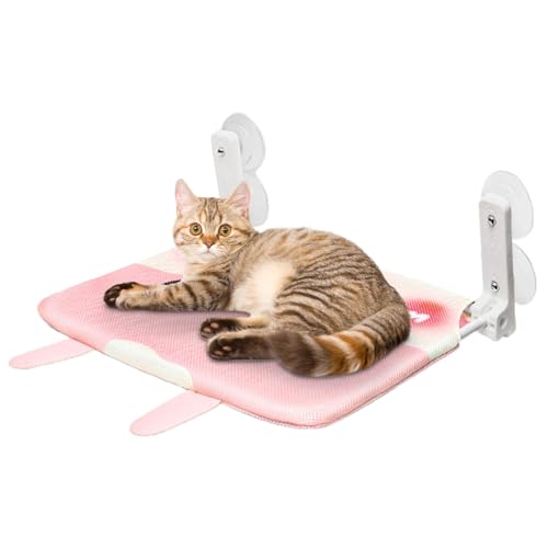 Oseczmut Katzen-Saugnapf-Fenstersitz, Katzenbett mit Saugnapf, Katzenbett Fenstersitz, Cartoon-Katzen-Innensitz, abnehmbare Sicherheitsregale für Katzen, für Oseczmut Katzen-Saugnapf-Fenstersitz, Katzenbett mit Saugnapf, Katzenbett Fenstersitz, Cartoon-Katzen-Innensitz, abnehmbare Sicherheitsregale für Katzen, für von Oseczmut