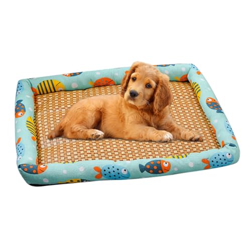 Oseczmut Kühlmatte für Haustiere, Kühlkissen für Hunde | -Rattan-Kühlbett,Schlafmatte, Sommer-Pads für Hunde und Katzen, Hundebettmatten für Crate Kennel Bed Sofa Oseczmut Kühlmatte für Haustiere, Kühlkissen für Hunde | -Rattan-Kühlbett,Schlafmatte, Sommer-Pads für Hunde und Katzen, Hundebettmatten für Crate Kennel Bed Sofa von Oseczmut