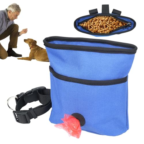 Oseczmut Leckerli-Tasche für Hunde, Gürtel für Trockenfutter, wasserdicht und wasserdicht, mit integrierter Kottasche zur Aufbewahrung von Hundefutter von Oseczmut