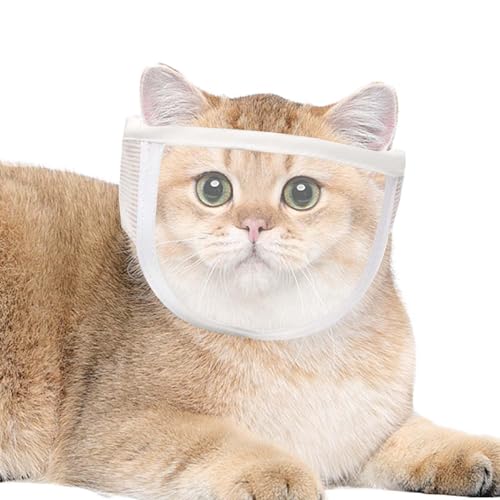 Oseczmut Maulkorb für Katzen zum Krallenschneiden - Atmungsaktiver transparenter Katzengesichtsschutz | Katzenpflegezubehör, Katzenbadezubehör, Kratzfeste Gesichtsbedeckungen für Kätzchen Oseczmut Maulkorb für Katzen zum Krallenschneiden - Atmungsaktiver transparenter Katzengesichtsschutz | Katzenpflegezubehör, Katzenbadezubehör, Kratzfeste Gesichtsbedeckungen für Kätzchen von Oseczmut
