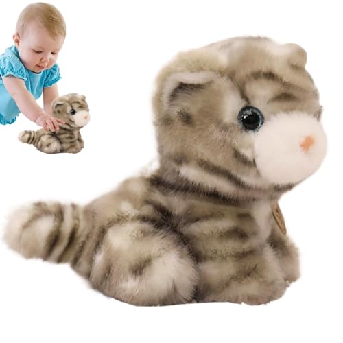 Oseczmut Plüschtier für Katzenpuppe, Katzen-Puppe aus niedlichem Plüsch | handgefertigtes Katzenplüschkissen, bequem, stickig, 6,3 Zoll von Oseczmut