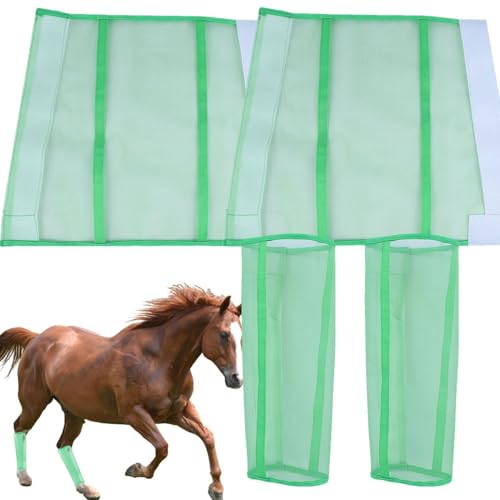 Oseczmut Set mit 4 Mückenstiefeln für , 4,4 Stück, wiederverwendbar, für | Fly Boots , Fly Leggings, Horse Boots, sorgen für Komfort von Oseczmut