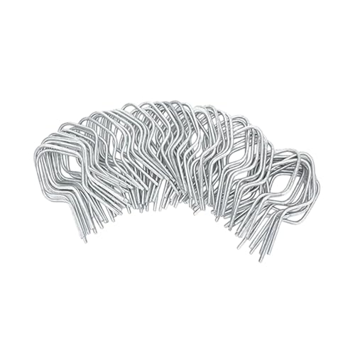 Oshhni 100 -fache Drahtzaun Clips Zaun Drahtbindungen Zaun Befestigungsbindungen bequemer verzinkter Stahl, Quadrat von Oshhni