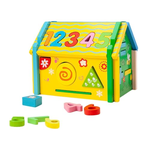 Oshhni Aktivitätswürfel, Formsortierbox, Farbwahrnehmungsspielzeug, Jungen- und Mädchenhaus, Aktivitätszentrum für Kleinkinder, Holzformsortierhaus, Kein Hammer Oshhni Aktivitätswürfel, Formsortierbox, Farbwahrnehmungsspielzeug, Jungen- und Mädchenhaus, Aktivitätszentrum für Kleinkinder, Holzformsortierhaus, Kein Hammer von Oshhni