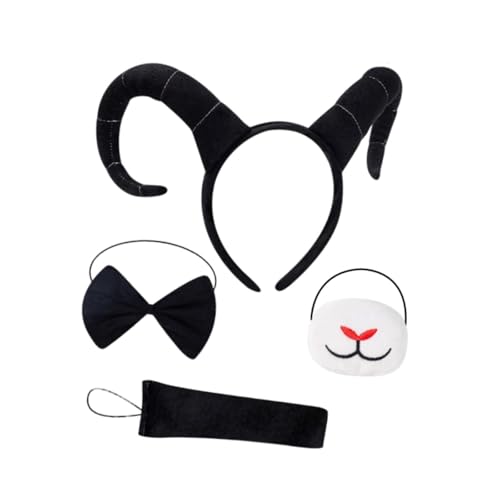 Oshhni Antilopenhörner-Stirnband, Kopfbedeckung für Geburtstagsfest, Tier-Cosplay-Kostüm, Schwarz Oshhni Antilopenhörner-Stirnband, Kopfbedeckung für Geburtstagsfest, Tier-Cosplay-Kostüm, Schwarz von Oshhni