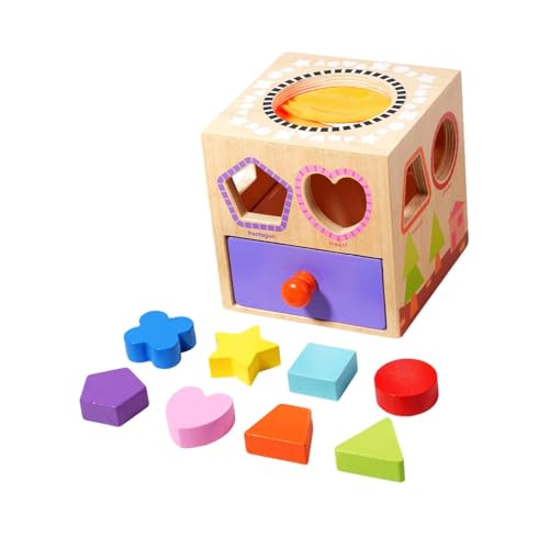 Oshhni Form passendes Spielzeug für Kinder-Drop-Box-Form-Sortier-Touch-Boxen passend für pädagogisches Spielzeug Baby-Aktivität würfel für Spiel-Fantasie, Style A Oshhni Form passendes Spielzeug für Kinder-Drop-Box-Form-Sortier-Touch-Boxen passend für pädagogisches Spielzeug Baby-Aktivität würfel für Spiel-Fantasie, Style A von Oshhni
