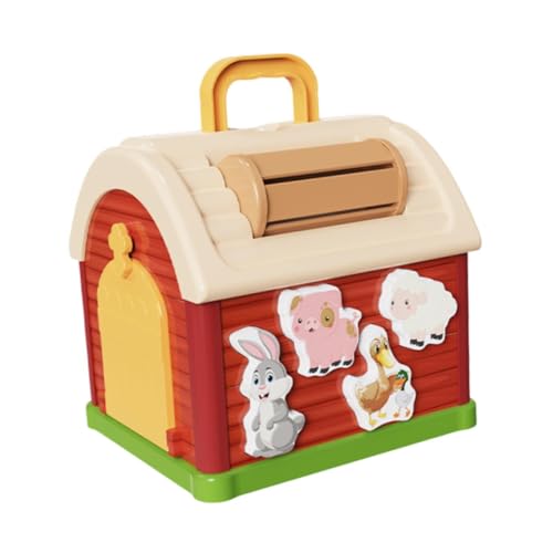 Oshhni Formsortierer Baby-Aktivitätswürfel, Bauernhoftier-Paarungs-Lernspielzeug, Montessori-Spielzeug für Kinder Oshhni Formsortierer Baby-Aktivitätswürfel, Bauernhoftier-Paarungs-Lernspielzeug, Montessori-Spielzeug für Kinder von Oshhni