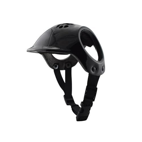 Oshhni Haustierhelm, Hundehelm, tragbar, verstellbares Design, Haustierhelm für Hunde und Katzen, für Chihuahua, Yorkshire Terrier, Mops, Schwarz Oshhni Haustierhelm, Hundehelm, tragbar, verstellbares Design, Haustierhelm für Hunde und Katzen, für Chihuahua, Yorkshire Terrier, Mops, Schwarz von Oshhni