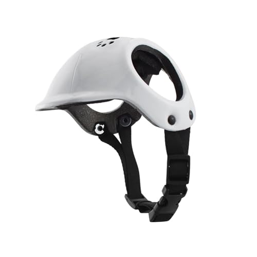 Oshhni Haustierhelm, Hundehelm, tragbar, verstellbares Design, Haustierhelm für Hunde und Katzen, für Chihuahua, Yorkshire Terrier, Mops, Weiß Oshhni Haustierhelm, Hundehelm, tragbar, verstellbares Design, Haustierhelm für Hunde und Katzen, für Chihuahua, Yorkshire Terrier, Mops, Weiß von Oshhni