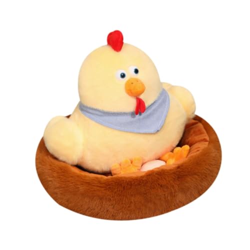 Oshhni Hühnerstall-Plüschtier, Plüsch-Hühnerspielzeug, Sofakissen, Stofftier, Legehennenpuppe für Partybevorzugung, Ornament, Raumdekoration, L Oshhni Hühnerstall-Plüschtier, Plüsch-Hühnerspielzeug, Sofakissen, Stofftier, Legehennenpuppe für Partybevorzugung, Ornament, Raumdekoration, L von Oshhni