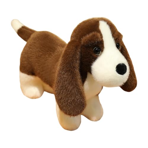 Oshhni Hund Plüschspielzeug umarmt Spielzeug kreative weiche schöne Ornament Stofftiere Cartoon Plüsch für Kinder Erwachsene Familie Teenager, Dunkelbraun von Oshhni