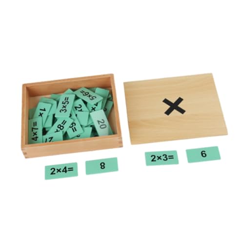Oshhni Montessori Mathematikspielzeug, Interaktive Holzbox für Kinder, Lernspiel für Den Unterricht, Multiplikation Oshhni Montessori Mathematikspielzeug, Interaktive Holzbox für Kinder, Lernspiel für Den Unterricht, Multiplikation von Oshhni