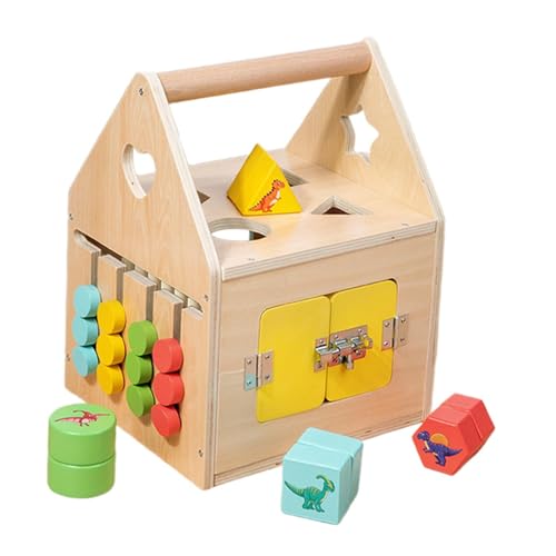 Oshhni Montessori-Schließfach-Spielzeug, Feinmotorik-Fähigkeiten-Beschäftigungsbrett, interaktives sensorisches Spielzeug, Aktivitätsbrett, sensorisches von Oshhni
