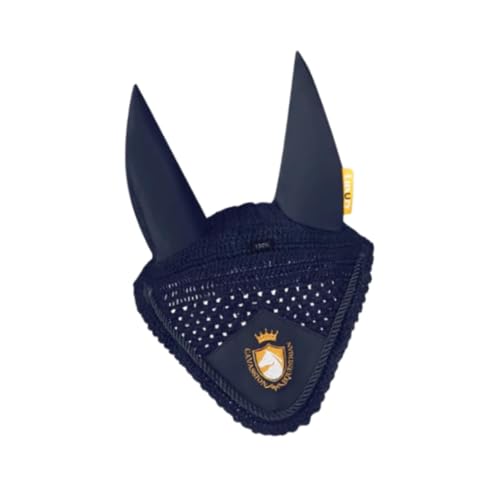 Oshhni Pferdeohrmacht Fly Fly Maske Weich tragbares leichte praktische Kapuzen Beschützer atmungsaktiver Sportkleidung Ohrschützer, Marine von Oshhni