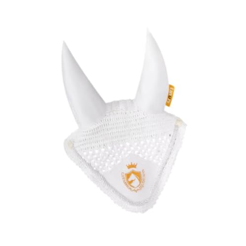 Oshhni Pferdeohrmacht Fly Fly Maske Weich tragbares leichte praktische Kapuzen Beschützer atmungsaktiver Sportkleidung Ohrschützer, Weiß von Oshhni