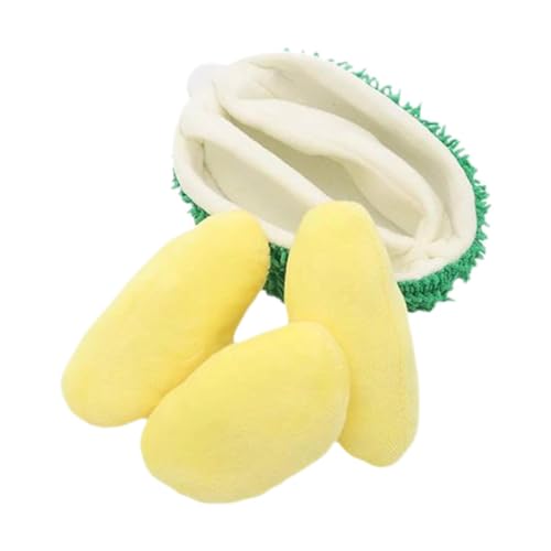 Oshhni Quietschendes Hundespielzeug, ausgestopftes Kauspielzeug für Welpen, weiches Trainingsgeschenk, Möbelschutz, Durian-Plüschspielzeug für kleine und Oshhni Quietschendes Hundespielzeug, ausgestopftes Kauspielzeug für Welpen, weiches Trainingsgeschenk, Möbelschutz, Durian-Plüschspielzeug für kleine und von Oshhni