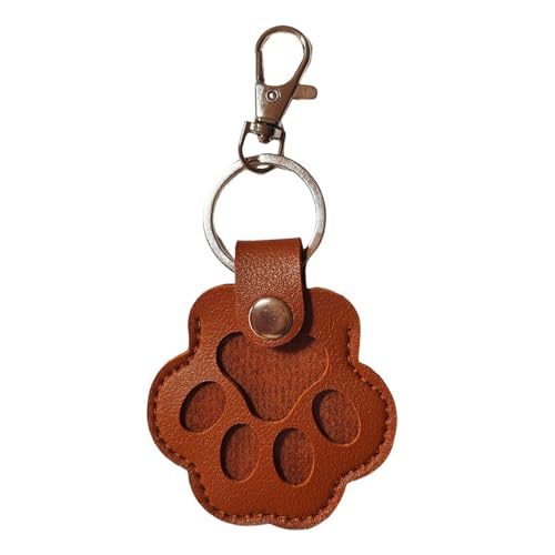 Oshhni Schlüsselanhänger mit Tierhaar-Andenken, Aufbewahrungstasche, niedlicher Schlüsselanhänger zum Aufhängen in Pfotenform, Hundehaar-Sammler, Braun Oshhni Schlüsselanhänger mit Tierhaar-Andenken, Aufbewahrungstasche, niedlicher Schlüsselanhänger zum Aufhängen in Pfotenform, Hundehaar-Sammler, Braun von Oshhni