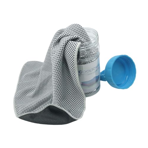 Oshhni Trainingshandtuch, kühlendes Handtuch für Hals und Gesicht, schnell kühlendes Handtuch für den Außenbereich, Grau Oshhni Trainingshandtuch, kühlendes Handtuch für Hals und Gesicht, schnell kühlendes Handtuch für den Außenbereich, Grau von Oshhni