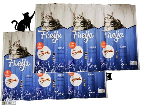 OsoRetail Packung mit 2 x 10 Leckerliriegeln für Katzen | Lachsgeschmack | Fritteuse | 2 x 50 g OsoRetail Packung mit 2 x 10 Leckerliriegeln für Katzen | Lachsgeschmack | Fritteuse | 2 x 50 g von OsoRetail