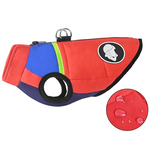 Wasserdichter Hundemantel Winter Warme Hundejacke, Hund Winterweste mit Reflektierendem Streifen, Schnee Hundekleidung für Kleine Mittlere Große Hunde Chihuahua Labrador Wasserdichter Hundemantel Winter Warme Hundejacke, Hund Winterweste mit Reflektierendem Streifen, Schnee Hundekleidung für Kleine Mittlere Große Hunde Chihuahua Labrador von Ossxixo