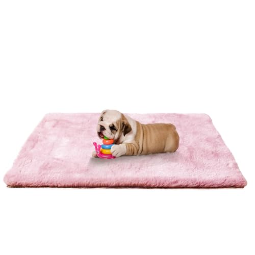 Ostlttyn Hundebett Mittelgroße Hunde - 76x54cm Hundekissen Flauschig Hundematte Waschbar Hundematratze Für Fleine Hunde rutschfeste Unterseite, Pink Ostlttyn Hundebett Mittelgroße Hunde - 76x54cm Hundekissen Flauschig Hundematte Waschbar Hundematratze Für Fleine Hunde rutschfeste Unterseite, Pink von Ostlttyn